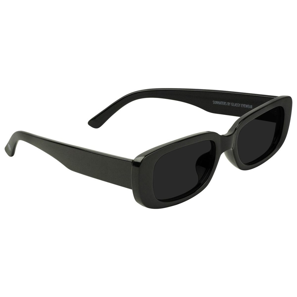 GLASSY DARBY BLACK POLARIZED SUNGLASSES