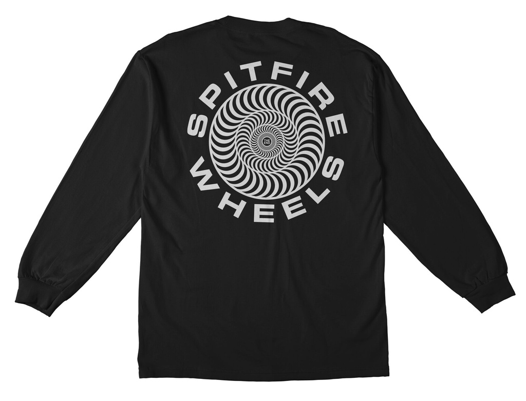 SPITFIRE CLASSIC 87 SWIRL BLACK/WHITE LS XL