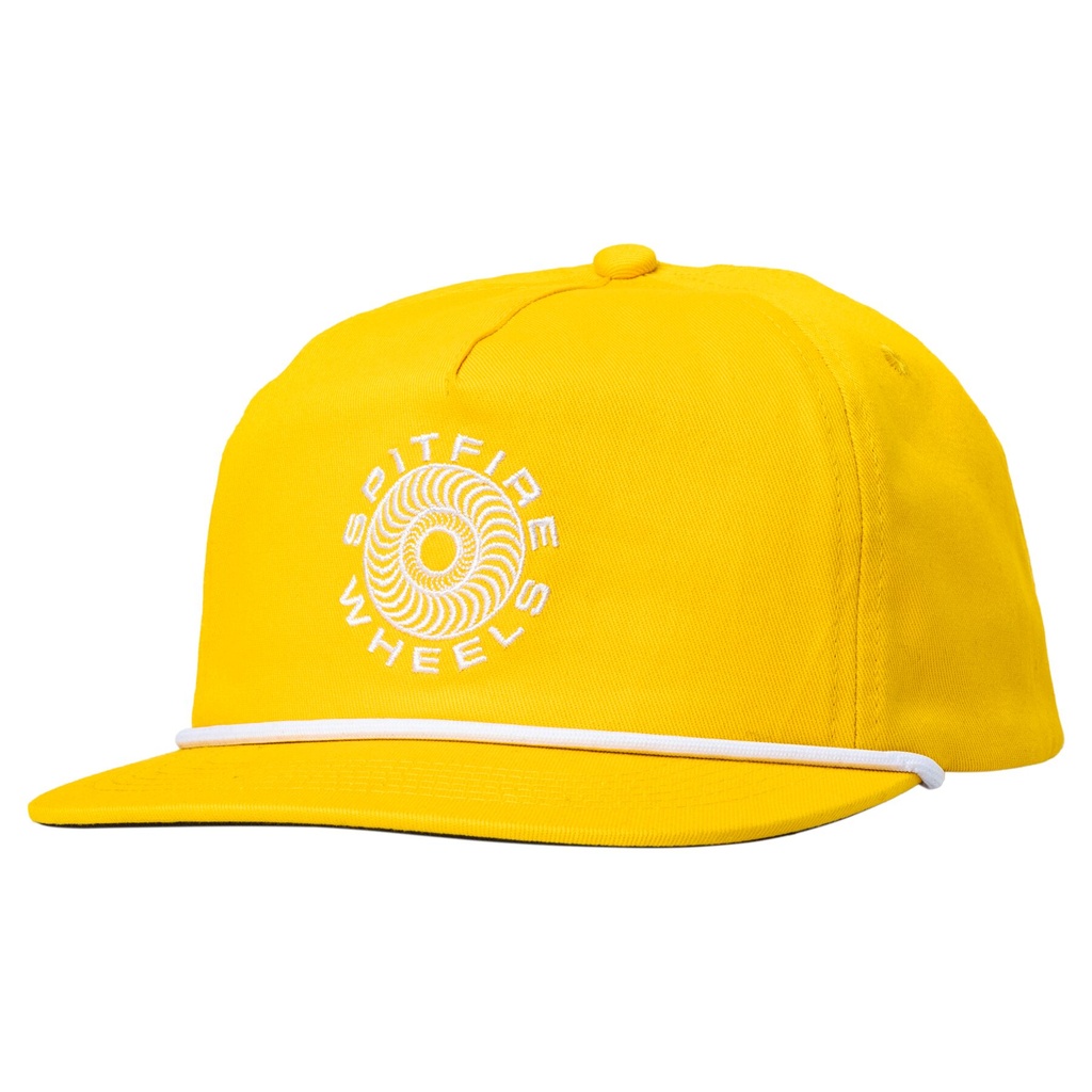 SPITFIRE CLASSIC 87 SWIRL SNAPBACK HAT GOLD/WHITE