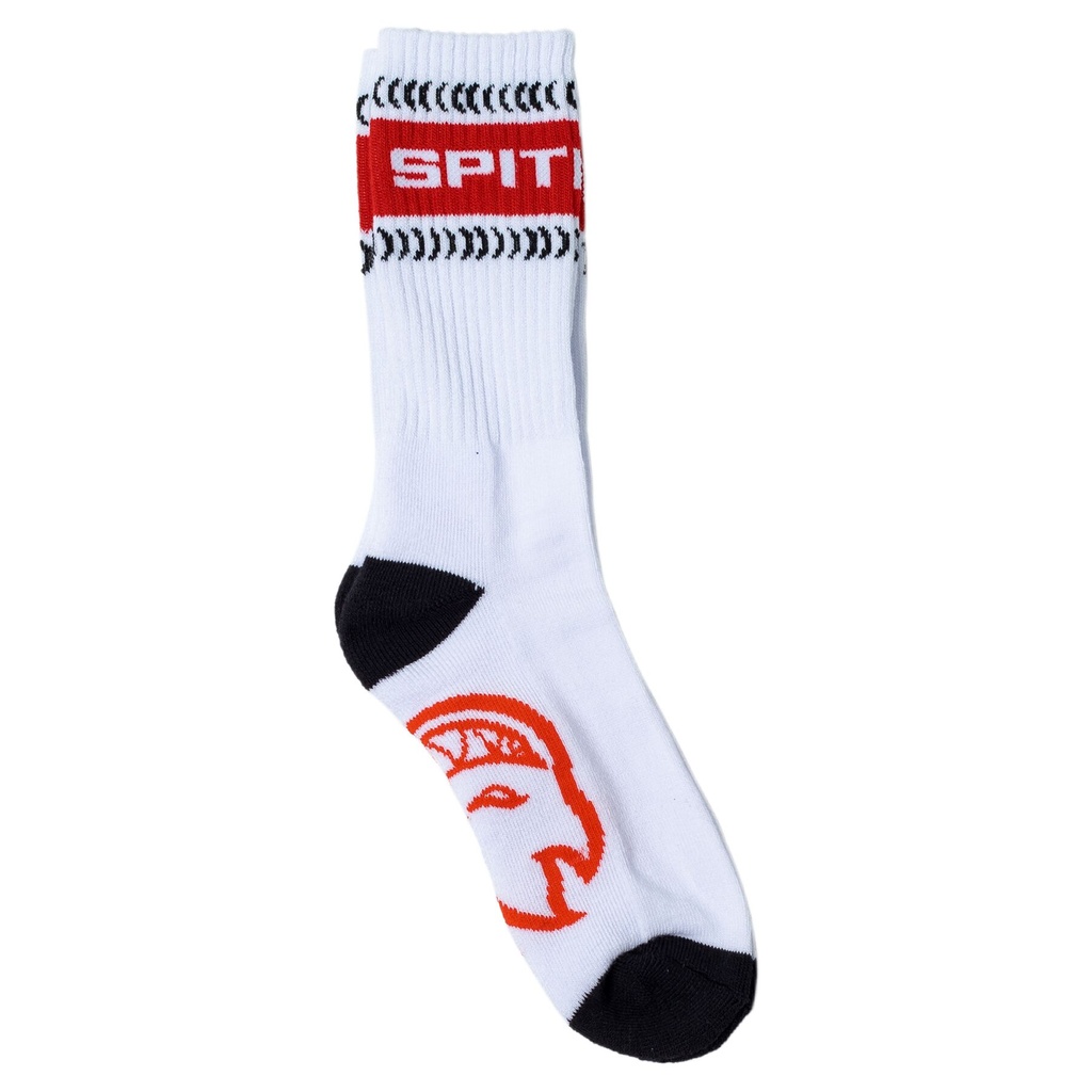 SPITFIRE CLASSIC 87 BIGHEAD SWIRL SOCKS WHITE/BLACK/RED 3 PACK