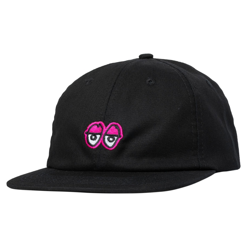 KROOKED EYES STRAPBACK HAT BLACK/PINK