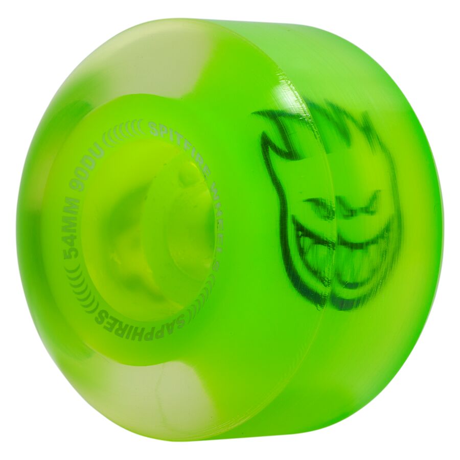 SPITFIRE SAPPHIRE CONICAL FULL NEON GREEN 54MM 90D (Set of 4)