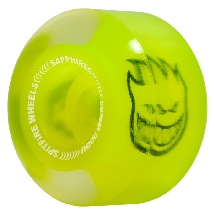 SPITFIRE SAPPHIRE CONICAL FULL NEON YELLOW 58MM 90D (Set of 4)