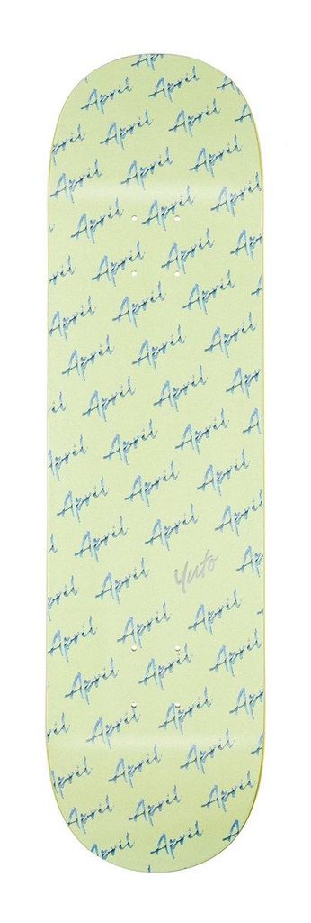 APRIL YUTO HORIGOME SCRIPT LOGO GREEN DECK 8.00