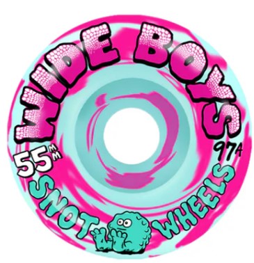 SNOT WIDE BOYS ICE/PINK SWIRL 55MM 97A (Set of 4)