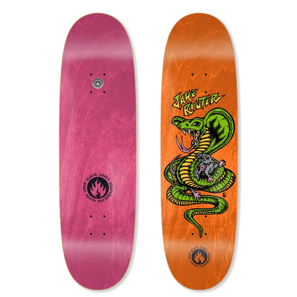 BLACK LABEL JAKE REUTER SNAKE & RAT CUSTOM EGG SHAPED DECK 9.0