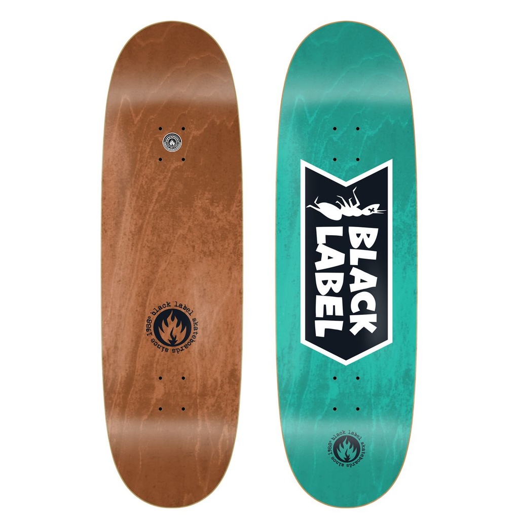 BLACK LABEL TEAM ANT LOGO CUSTOM EGG SHAPED DECK 9.5