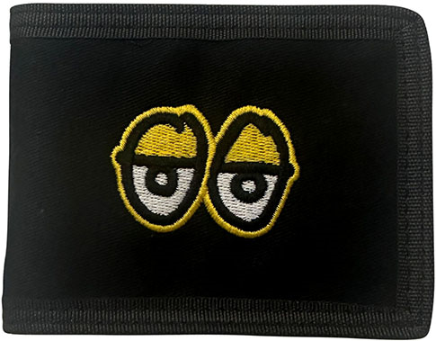 KROOKED EYES BIFOLD WALLET BLACK