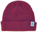 MEOW STACKED LOGO CUFFED MAROON BEANIE