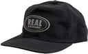 REAL OVAL SNAPBACK HAT BLACK/REFLECTIVE