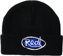 REAL NATAS OVAL BEANIE BLACK