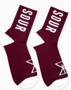 SOUR SOLUTION SOUR SOCKS BURGUNDY