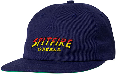 SPITFIRE HELL HOUNDS SCRIPT STRAPBACK HAT NAVY