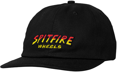 SPITFIRE HELL HOUND SCRIPT STRAPBACK HAT BLACK