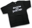 THRASHER SKATE AND DESTROY BLACK SS S