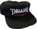 THRASHER CALLIGRAPHY SNAPBACK HAT BLACK