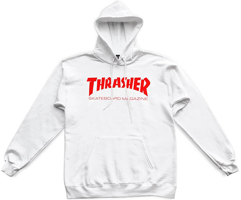 THRASHER SKATE MAG WHITE/RED HD/SWT S