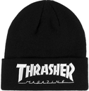 THRASHER EMBROIDERED LOGO BEANIE BLACK/WHITE