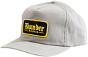 THUNDER SCRIPT PATCH SNAPBACK HAT GREY/GOLD