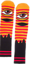 TOY MACHINE SECT EYE STRIPE SOCKS ARMY/ORANGE