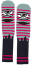 TOY MACHINE SECT EYE STRIPE SOCKS SAGE