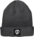 ZERO SINGLE SKULL PATCH BEANIE CHARCOAL