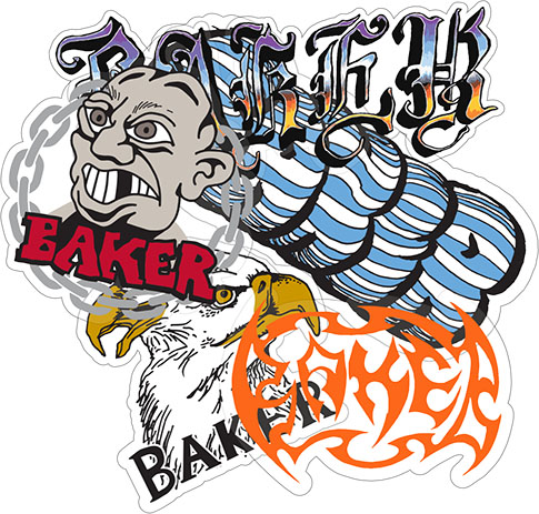 BAKER CHAIN ASST 10CT STICKER PACK