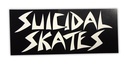 DOGTOWN SUICIDAL SKATES LOGO BLACK 6.5" STICKER