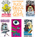 HEROIN HAUNTED HOUSE 12CT STICKER PACK