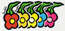 KROOKED WILD STYLE FLOWERS SM STICKER