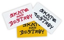 THRASHER SKATE AND DESTROY SMALL STICKER