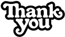 THANK YOU LOGO STICKER