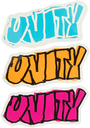 UNITY LETTERS MD STICKER