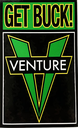 VENTURE X SHAKE JUNT GET BUCK STICKER 4.5"