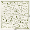 GIRL SCHOOLYARD BANDANA CREAM