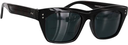 GLASSY SANTOS BLACK POLARIZED SUNGLASSES