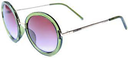 HAPPY HOUR SQUARES MOSS GREEN SUNGLASSES