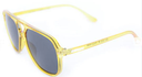 HAPPY HOUR THE DUKE TRANSPARENT YELLOW/BLACK LENS SUNGLASSES