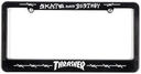 THRASHER BARBED WIRE LICENSE PLATE HOLDER