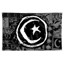 FOUNDATION STAR & MOON ZINE FLAG 37" X 60"