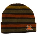 TOY MACHINE MONSTER STRIPE BEANIE ORANGE