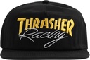 THRASHER RACING SNAPBACK HAT BLACK