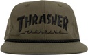 THRASHER ROPE SNAPBACK HAT OLIVE/BLACK