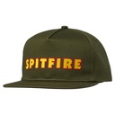 SPITFIRE LTB SCRIPT SNAPBACK HAT OLIVE