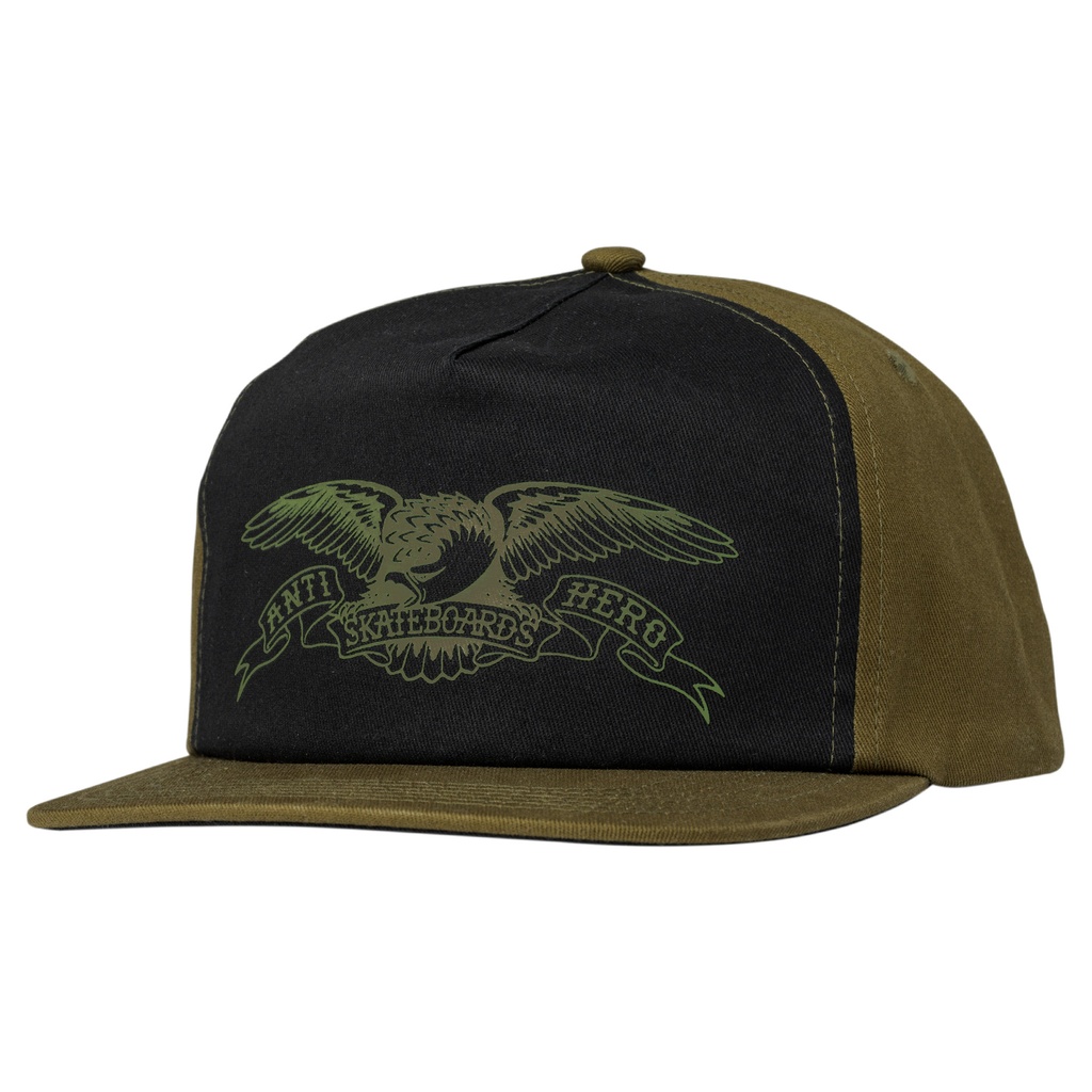 ANTI-HERO BASIC EAGLE SNAPBACK HAT OLIVE/BLACK