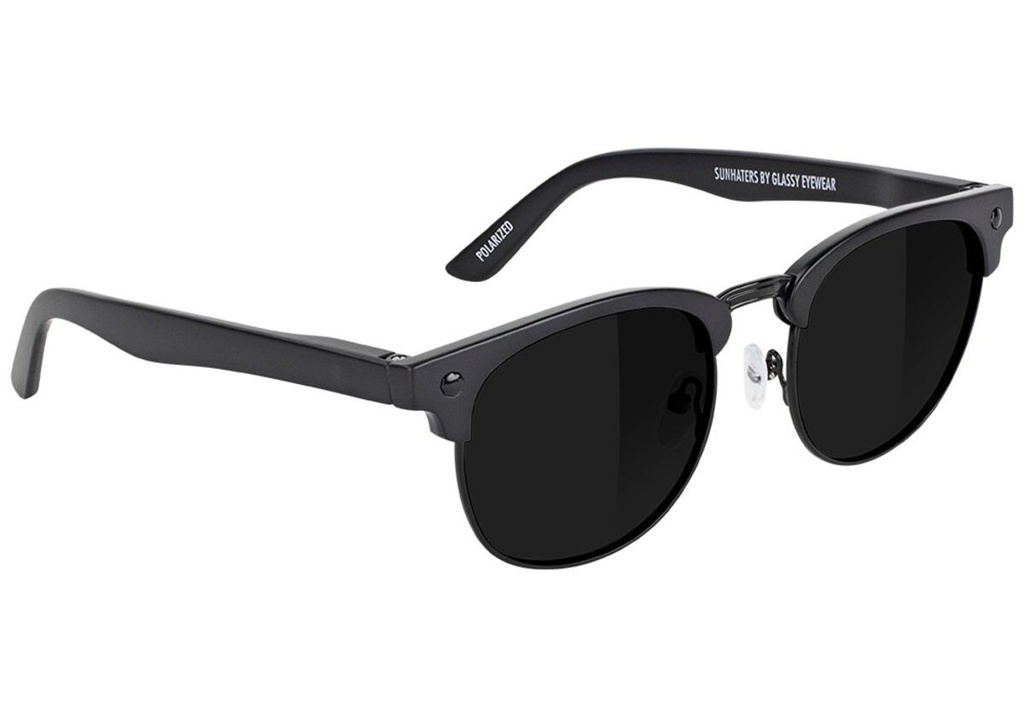 GLASSY MORRISON MATTE BLACK POLARIZED SUNGLASSES