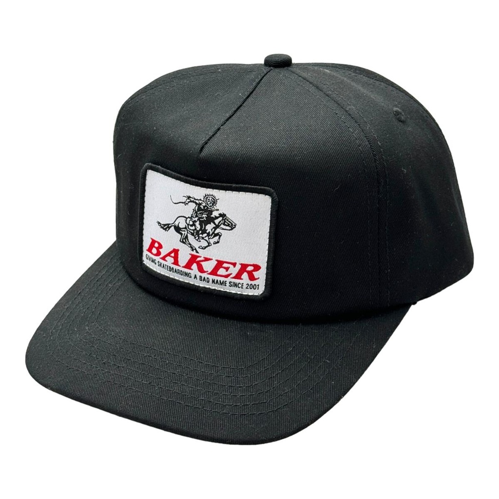 BAKER STALLION SNAPBACK HAT BLACK