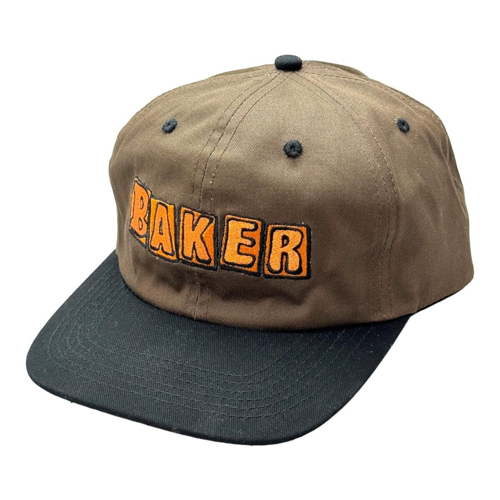 BAKER CRUMB SNAPBACK HAT BROWN/BLACK