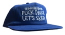 HEROIN FUCK DRUGS SNAPBACK HAT NAVY