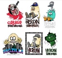 HEROIN EGGZILLA 12CT STICKER PACK